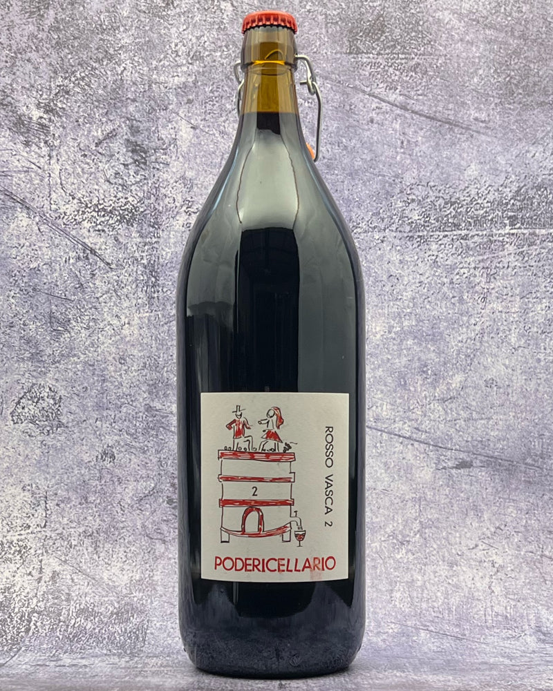 2L Poderi Cellario, Rosso Vasca 2 Vino Rosso NV