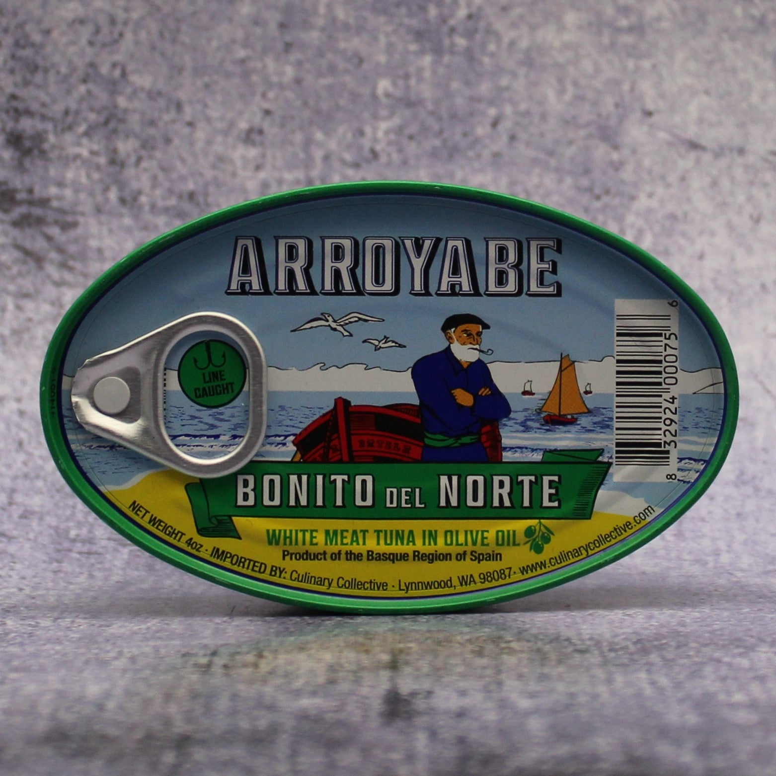 Arroyabe Bonito del Norte White Meat Tuna in Olive Oil 4 oz Tin