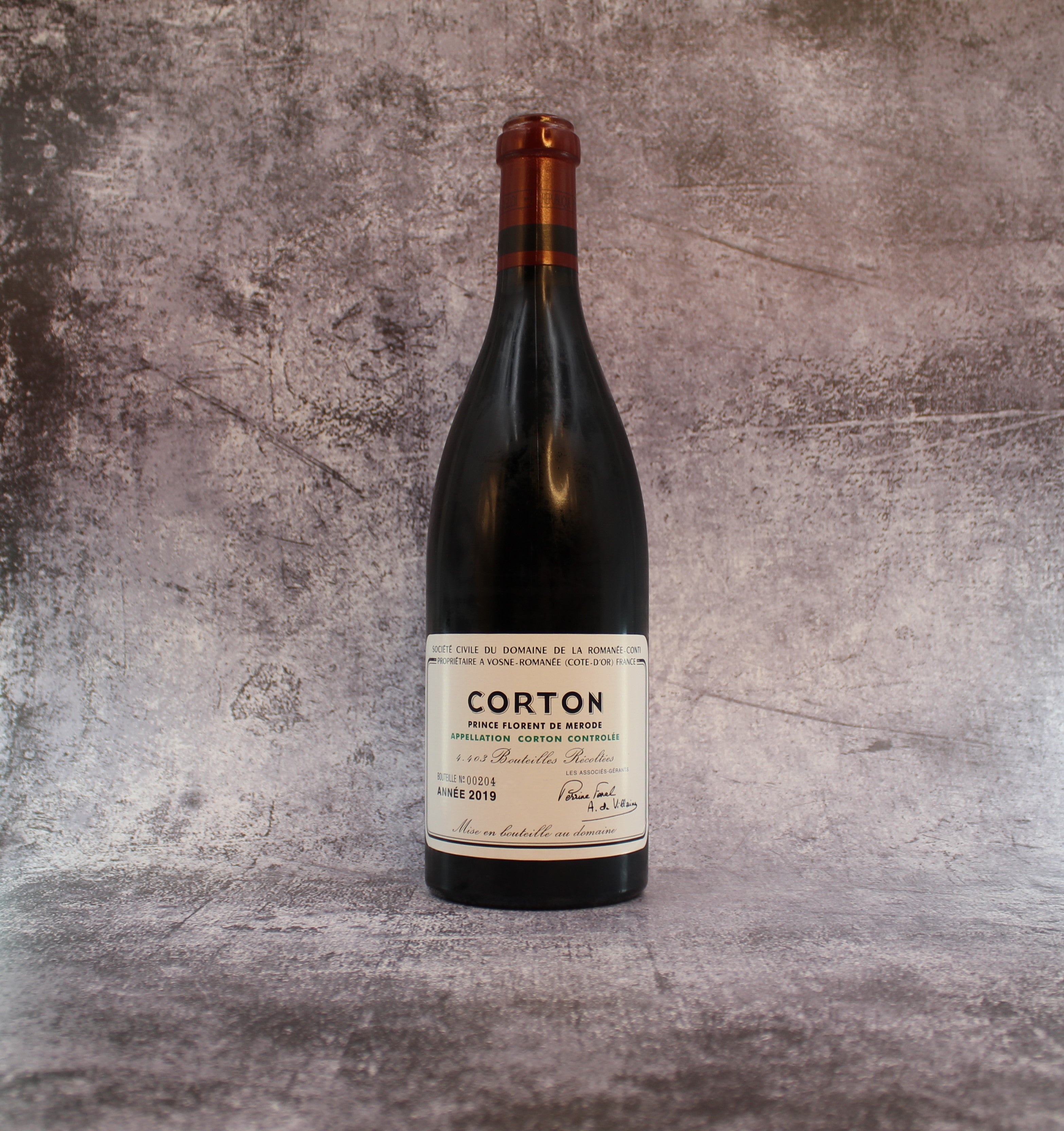 2019 Domaine de la Romanee-Conti Corton Grand Cru Prince Florent de Merode