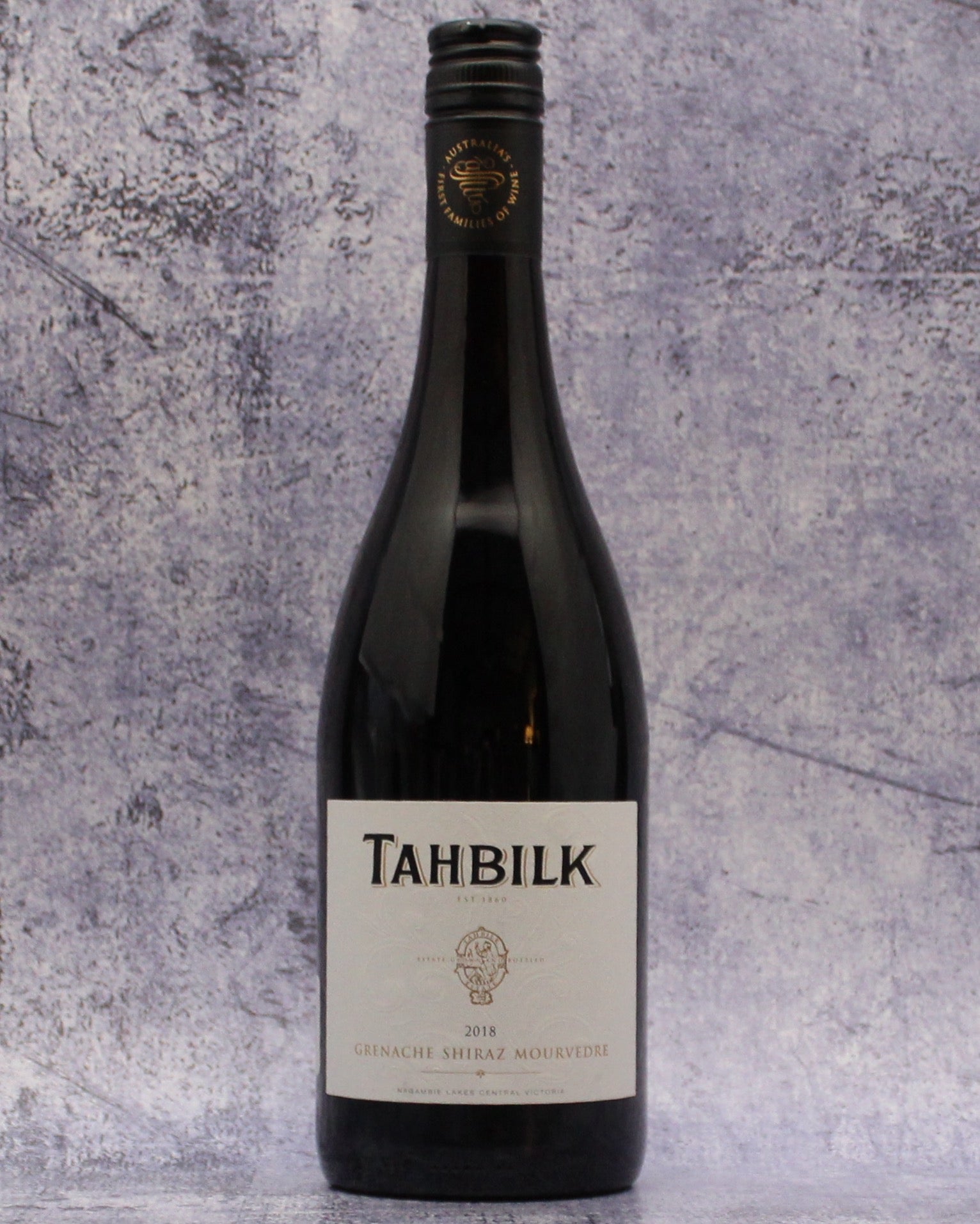 2018 Tahbilk GSM Grenache, Shiraz, Mourvedre, Nagambie Lakes, Central Victoria, Australia