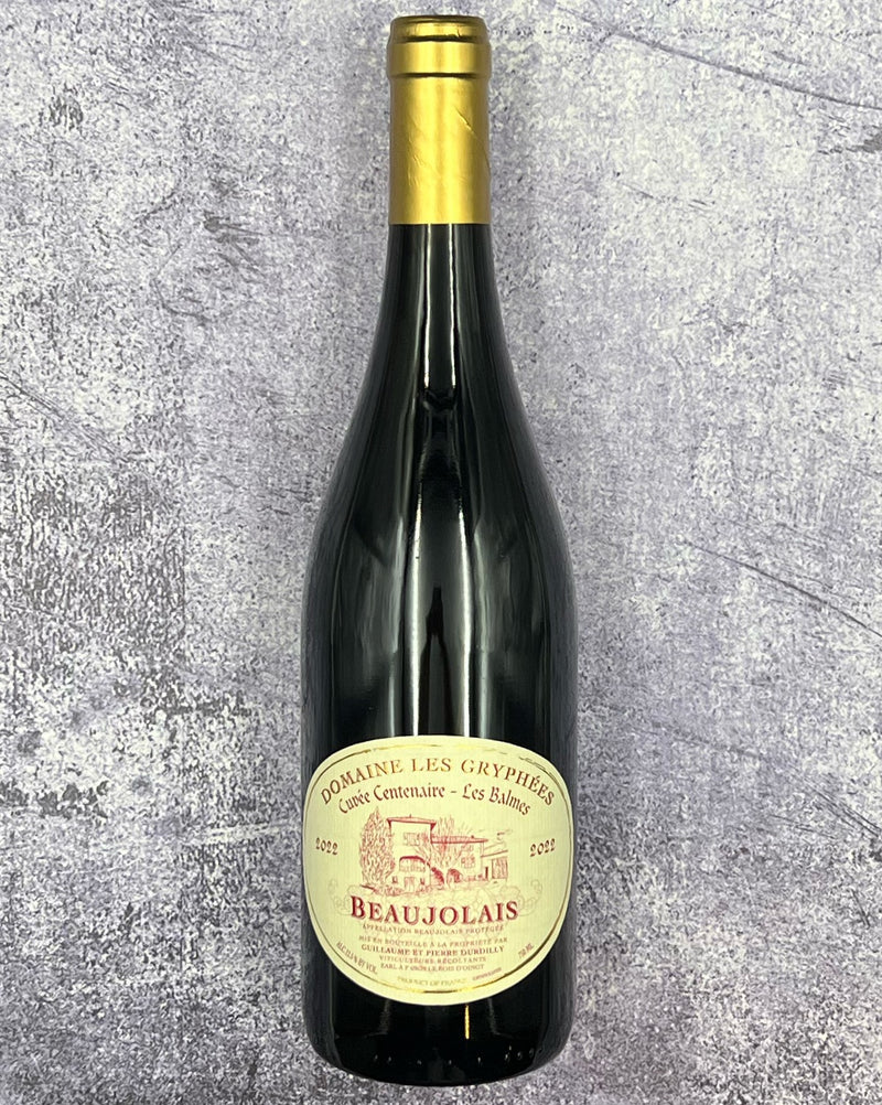 2022 Guillaume et Pierre Durdilly, Domaine Les Gryphées Cuvée Centenaire - Les Balmes, Beaujolais