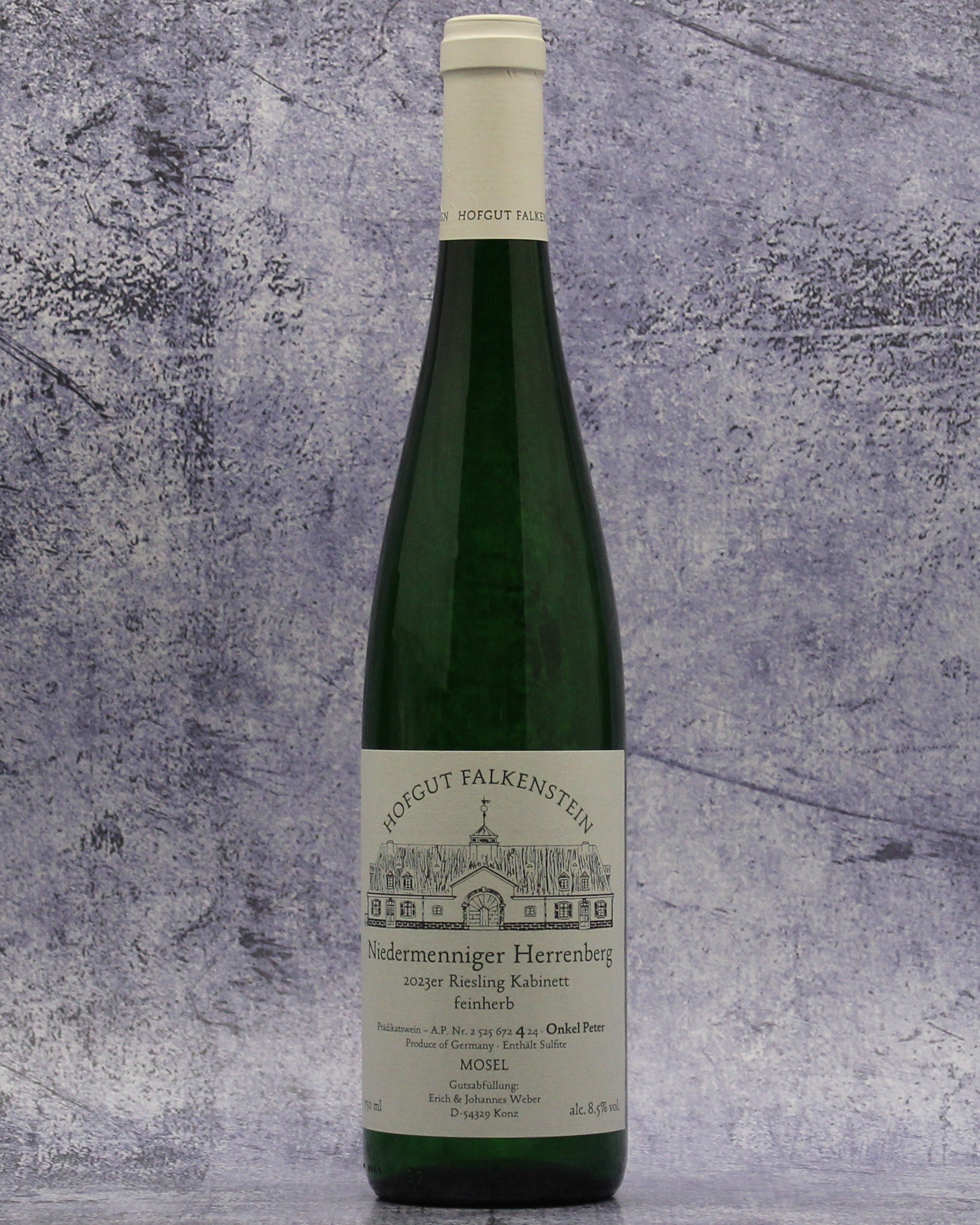 2023 Hofgut Falkenstein Niedermenniger Herrenberg Riesling Kabinett feinherb Onkel Peter AP 4