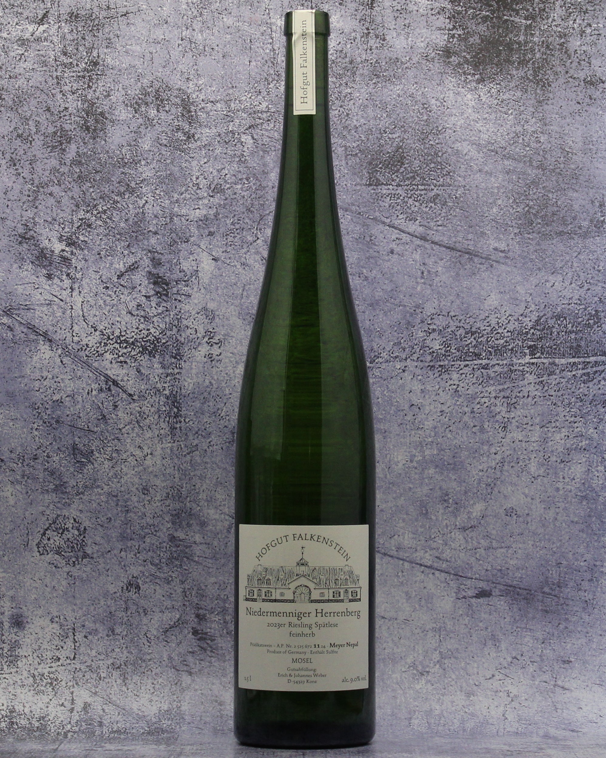 1.5L 2023 Hofgut Falkenstein Niedermenniger Herrenberg Riesling Spatlese Feinherb Meyer Nepal AP 11 Magnum