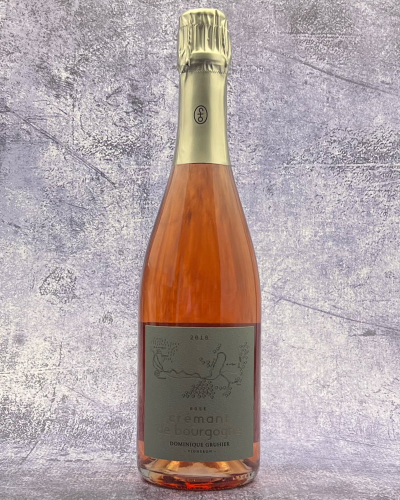 Dominique Gruhier Cremant de Bourgogne Rose Extra Brut 2018, Pinot Noir