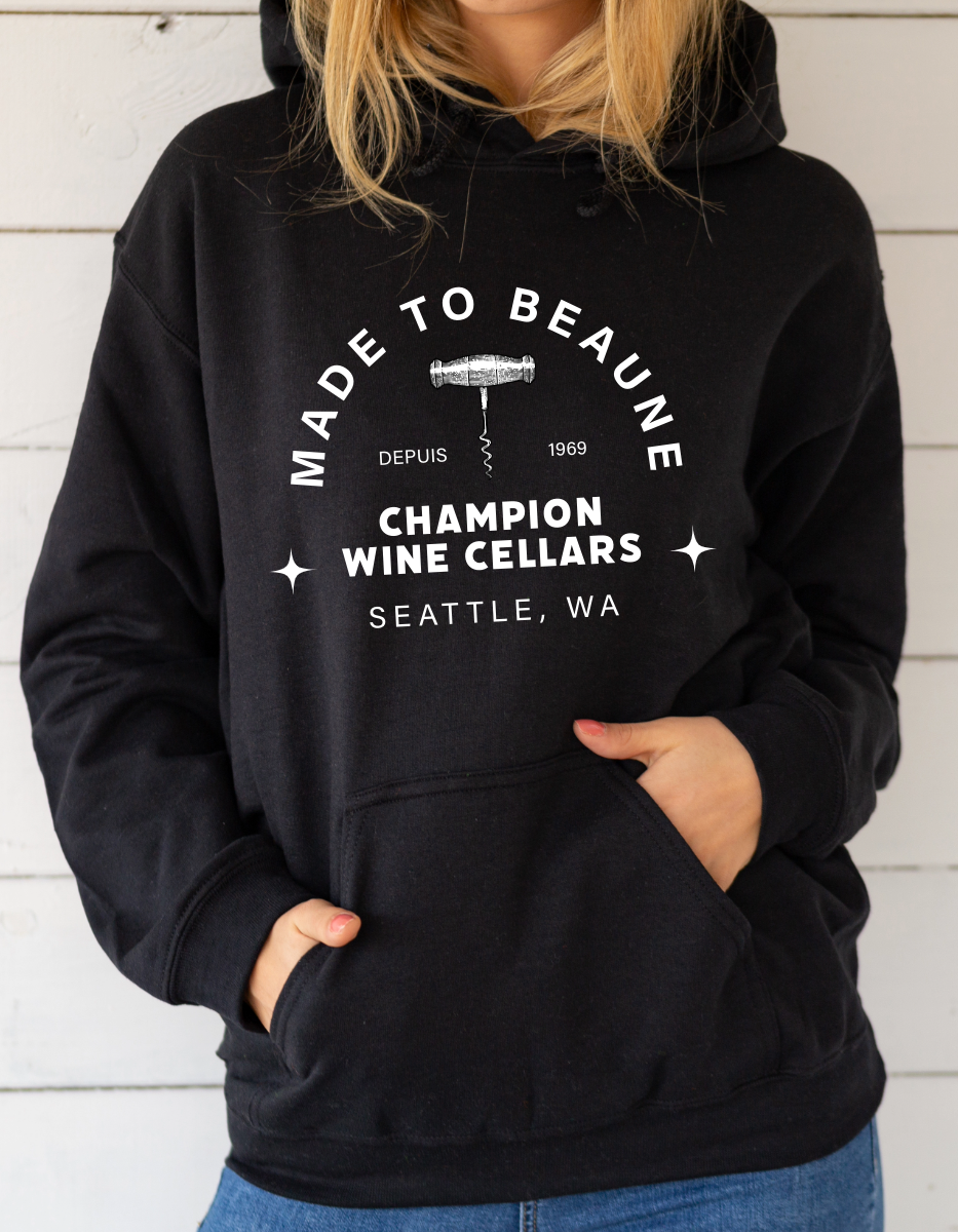 "Made to Beaune" Boyfriend's Pullover Hoodie