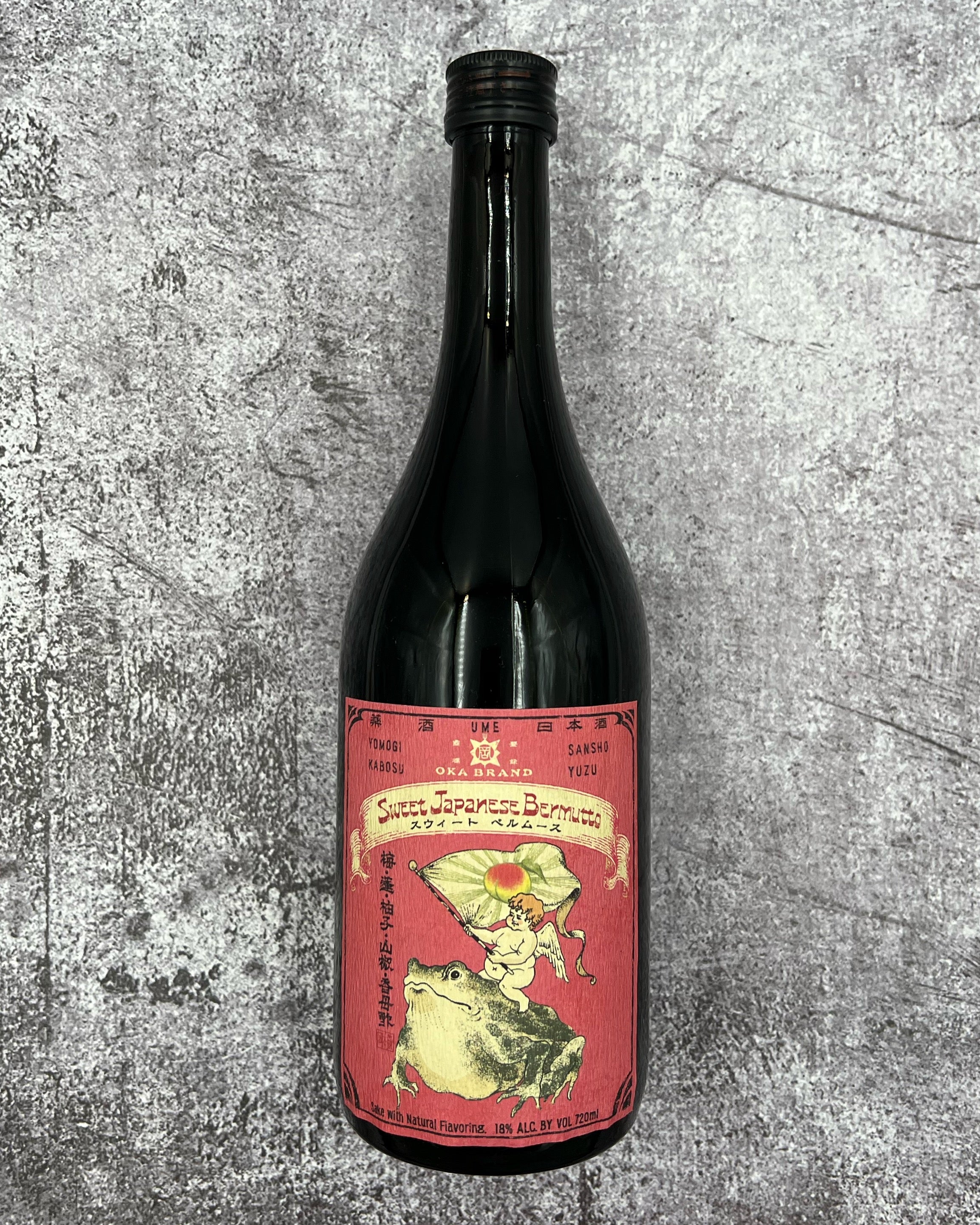 NV Oka Kura Japanese Sweet Bermutto Sake Vermouth (Red)